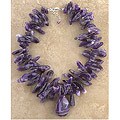 Teardrop Amethyst Pendant Necklace (USA)