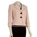 Tahari ASL Women's Pink/ Black 3-piece Pant Suit
