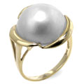 14k Flawless Mabe Freshwater Pearl Ring