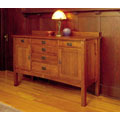 Mission Solid Oak Grand Sideboard Buffet