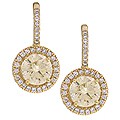 18k Gold 1 7/8ct TDW Round Diamond Earrings