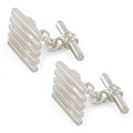 Cufflinks 'Silver Grille' (Mexico)