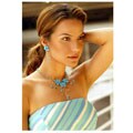 'Blue Floral Cascade' Choker (Thailand)