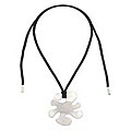 Suede double-tie necklace 'Splash' (Mexico)