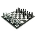 'Check in Gray' Onyx and Marble Chess Set (Mexico)
