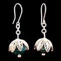 'Budding Bluebells' Chrysocolla Earrings (Peru)