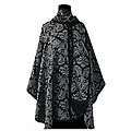 'Night Shadows' Reversible Alpaca Wool Ruana Cloak (Peru)