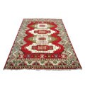 Indo Kazak Hand-knotted Red/Ivory Rug (12' x 18')