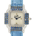 LP Italy 'Dolce Vita' 14k Gold Diamond & Sapphire Watch