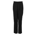 Domani Platinum Men's Black Sharkskin Flat Front Dress Pants