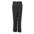 Domani Platinum Men's Brown Sharkskin Flat Front Dress Pants