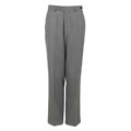 Domani Platinum Men's Light Grey Sharkskin Flat Front Dress Pants