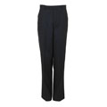 Domani Platinum Men's Navy Sharkskin Flat Front Dress Pants