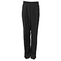 Domani Men's Pleated Olive Gabardine Pants