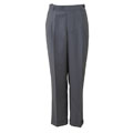 Domani Platinum Men's Silver Pleated Dress Pants