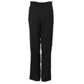 Domani Platinum Men's Black Flat Front Dress Pants