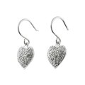Sterling Silver CZ Heart Earrings