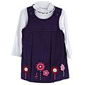Samantha Says Toddler Purple Corduroy Jumper