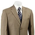 Massimo Genni Men's Tan Sharkskin 2-button Suit