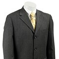 Massimo Genni Men's Dark Charcoal 3-button Suit
