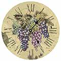 Grapes of Wine Brass Rim and Pendulum Clock