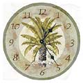 Banana Tree Brass Rim and Pendulum Clock