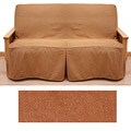 Full-size Skirted Futon Jeans Rust Slipcover