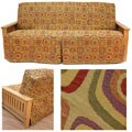 Full Size Perfect Square Skirted Futon Slipcover