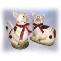 Happy Piggy Creamer and Sugar Bowl Set