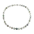 18-inch Black and Grey BaroqueTahitian Necklace