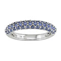 14k White Gold and Sapphire Ring