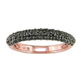 14k Pink Gold 3/4ct TDW Black Diamond Ring