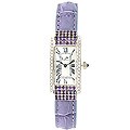 LP Italy 'Dolce Vita' 14k Gold Amethyst Diamond Watch