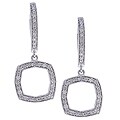14k White Gold 2/5ct TDW Diamond Dangle Earrings