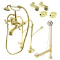 Polished Brass Clawfoot Tub Kit