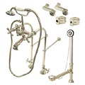 Satin Nickel Clawfoot Tub Faucet Package