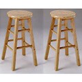 29-inch Metro Natural Finish Bar Stools (Set of 2)