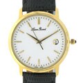 Lucien Piccard 18k Yellow Gold Lizard Strap Watch