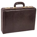McKlein P Series Expandable Alligator Embossed Leather Attache Case