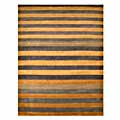 Hand-knotted Blue Wool Felix Rug (6' x 9')