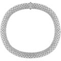 18k White Gold 8-1/3ct TDW 5 Row Diamond Necklace
