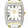 Lucien Piccard 'Bonaventura' Two-tone Steel Diamond Watch