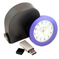 Blue Seth Thomas Alarm Clock with Memory Stick