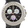 Aqua Master Women's Black Ceramic Diamond Watch