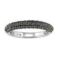 14k White Gold 3/4ct TDW Black Diamond Ring