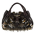 Fendi Nappa Leather Embellished Spy Bag
