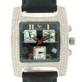 Lucien Piccard Men's 'Black Out' Diamond Watch