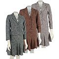 L.A. Design Fashion 2-piece Tweed Skirt Suit