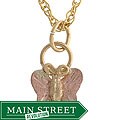 Black Hills Gold Butterfly Pendant Necklace
