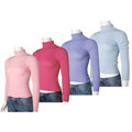 Adi Designs Women's Ribbed Turtleneck Top
